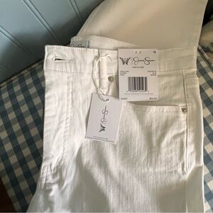 NWT ladies Jessica Simpson size 12 white denim ankle pant